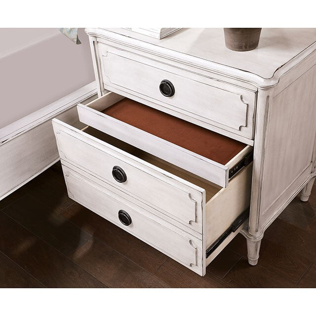  Furniture of America Esther 3-Drawer Nightstand FOA7929N IMAGE 2