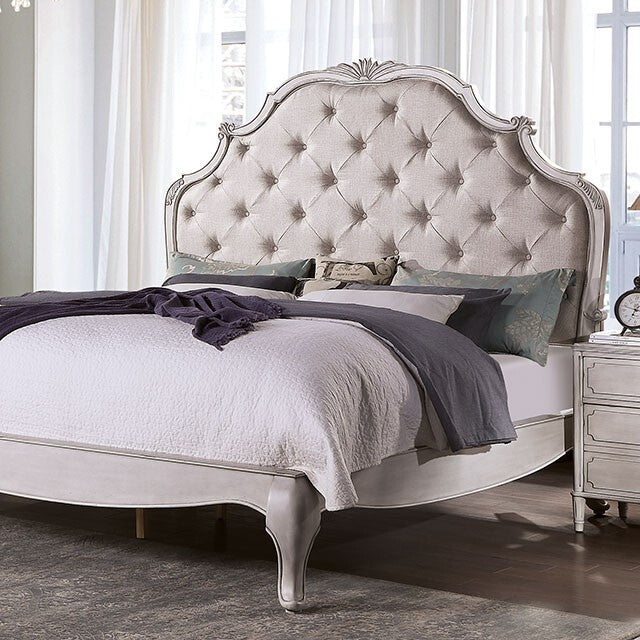  Furniture of America Esther Queen Upholstered Bed FOA7929Q-BED IMAGE 1