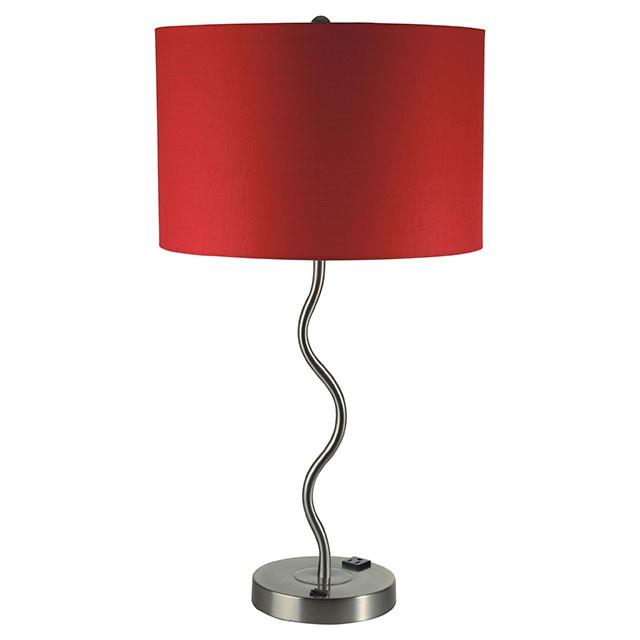 Furniture of America Sprig L76224T-RD-2PK Table Lamp (2/Box) IMAGE 1