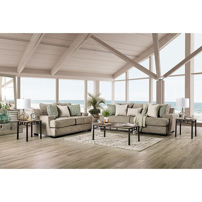  Furniture of America Maureen Stationary Fabric Sofa SM1229-SF IMAGE 2