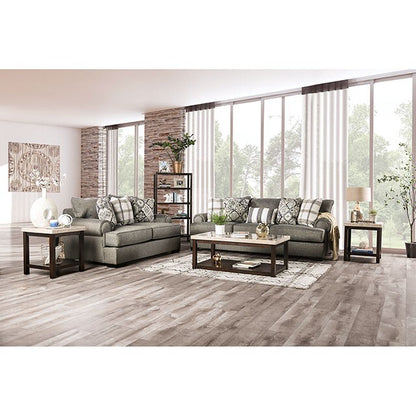  Furniture of America Debora Stationary Fabric Sofa SM1297-SF IMAGE 2