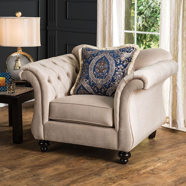  Furniture of America Antoinette Stationary Fabric Chair SM2224-CH IMAGE 1