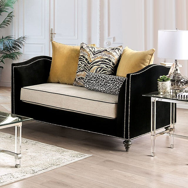  Furniture of America Maya Stationary Fabric Loveseat SM2285-LV IMAGE 1