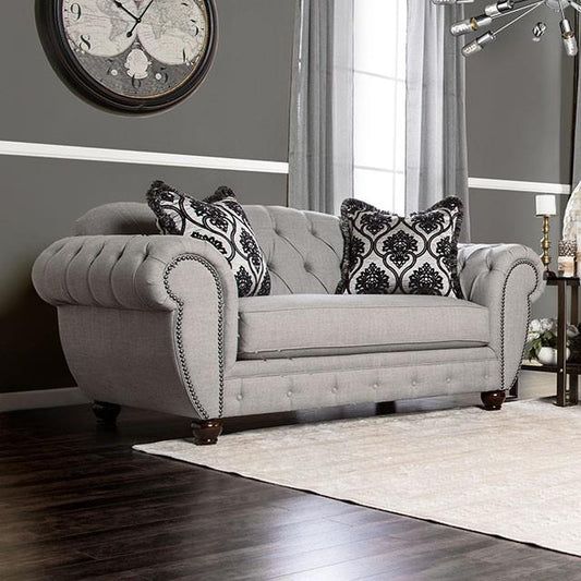  Furniture of America Viviana Stationary Fabric Loveseat SM2291-LV IMAGE 1