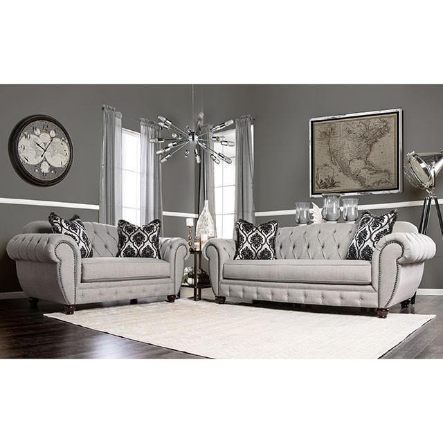 Furniture of America Viviana Stationary Fabric Loveseat SM2291-LV IMAGE 2