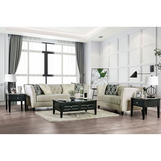  Furniture of America Monaghan Stationary Fabric Sofa SM2665-SF IMAGE 2