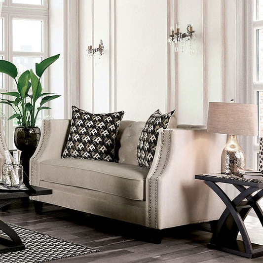  Furniture of America Aniyah Stationary Fabric Loveseat SM2683-LV IMAGE 1