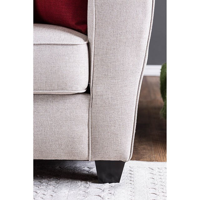 Furniture of America Tralee Stationary Fabric Loveseat SM3056-LV IMAGE 3