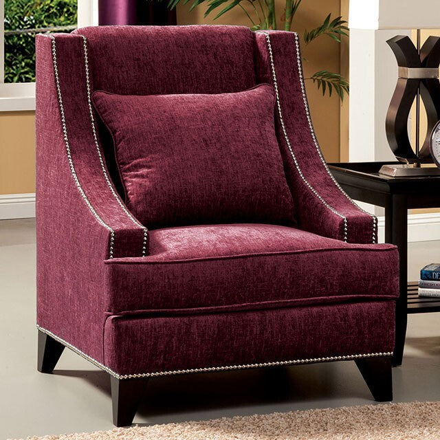  Furniture of America Tropika Stationary Fabric Chair SM3066PR-CH IMAGE 1