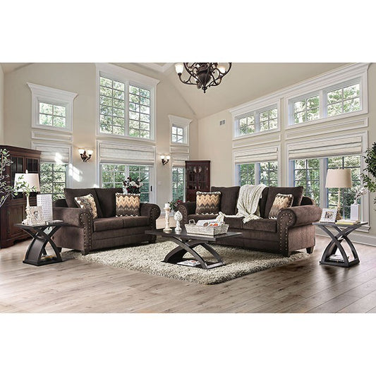  Furniture of America Julian Stationary Fabric Sofa SM4019-SF IMAGE 1
