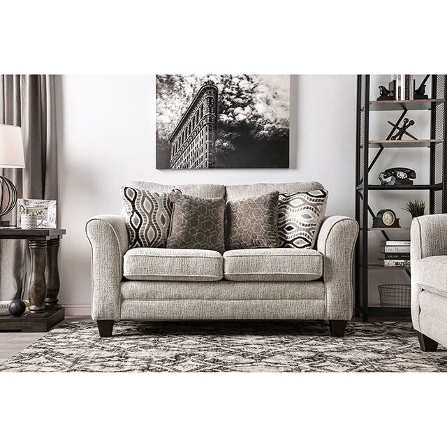  Furniture of America Aleah Stationary Fabric Loveseat SM4110-LV IMAGE 1