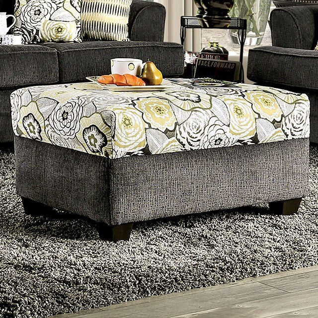  Furniture of America Xochitl Fabric Ottoman SM4130-OT IMAGE 1