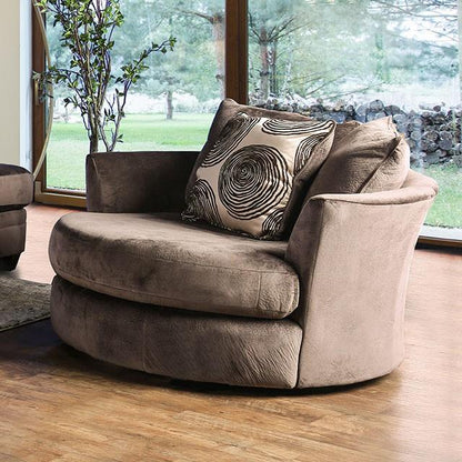 Furniture of America Bonaventura SM5142BR-CH Swivel Chair IMAGE 2