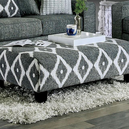  Furniture of America Basie Fabric Ottoman SM5156-OT IMAGE 1