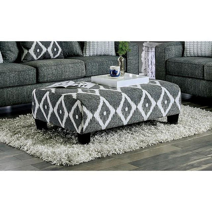  Furniture of America Basie Fabric Ottoman SM5156-OT IMAGE 2