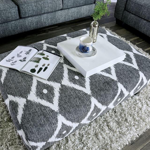  Furniture of America Basie Fabric Ottoman SM5156-OT IMAGE 3