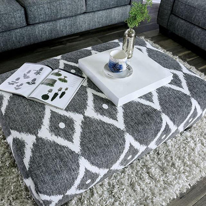  Furniture of America Basie Fabric Ottoman SM5156-OT IMAGE 3
