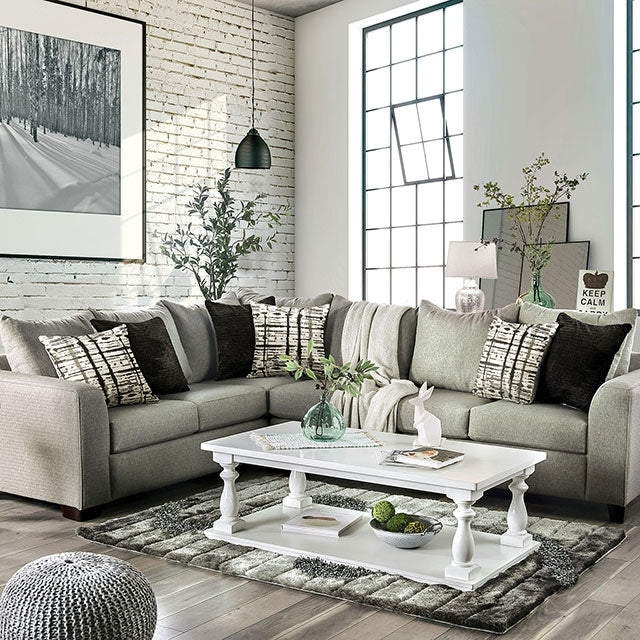  Furniture of America Barnett Fabric Sectional SM5204GY-N-SECT IMAGE 1