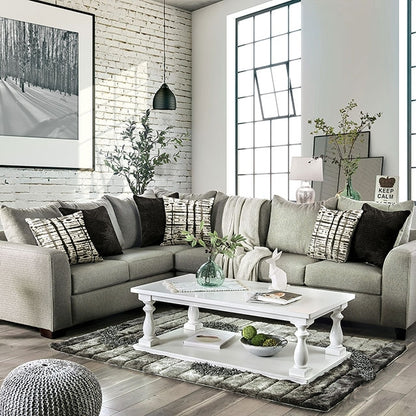  Furniture of America Barnett Fabric Sectional SM5204GY-N-SECT IMAGE 1