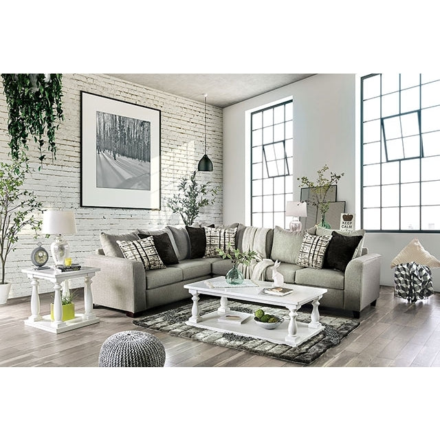  Furniture of America Barnett Fabric Sectional SM5204GY-N-SECT IMAGE 2