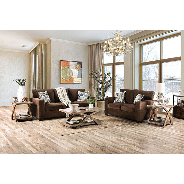  Furniture of America Heathway Stationary Fabric Sofa SM5407-SF IMAGE 2