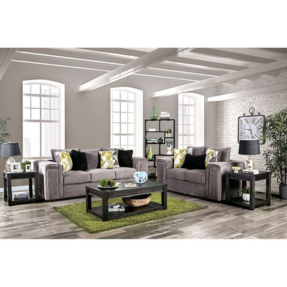  Furniture of America Bradford Stationary Fabric Sofa SM6154-SF IMAGE 2