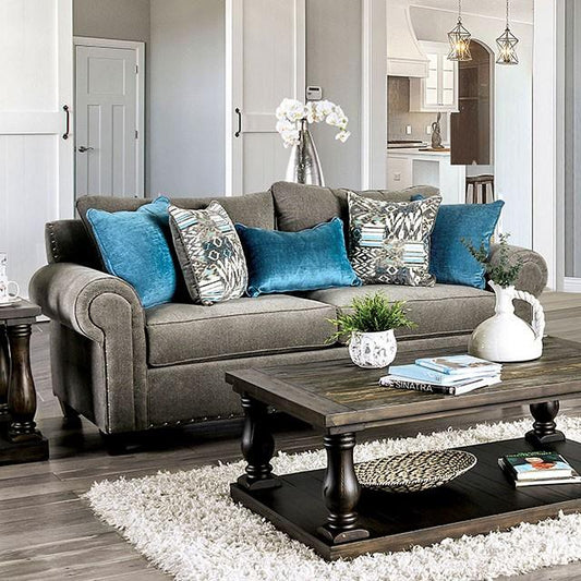  Furniture of America Mott Stationary Fabric Sofa SM6155-SF IMAGE 1