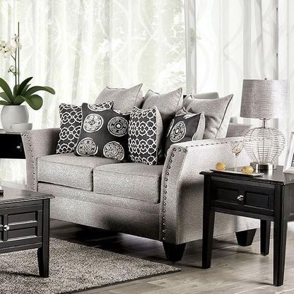  Furniture of America Talgarth Stationary Fabric Loveseat SM6221-LV IMAGE 1