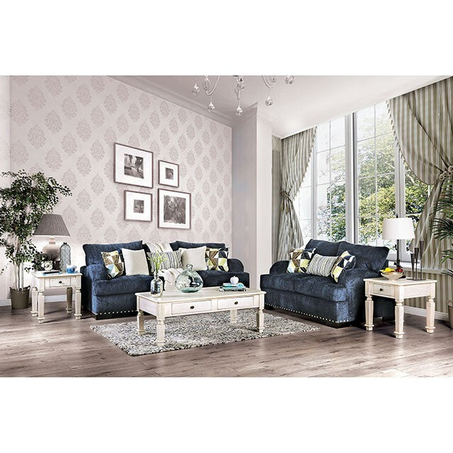  Furniture of America Zayla Stationary Fabric Sofa SM6222-SF IMAGE 2