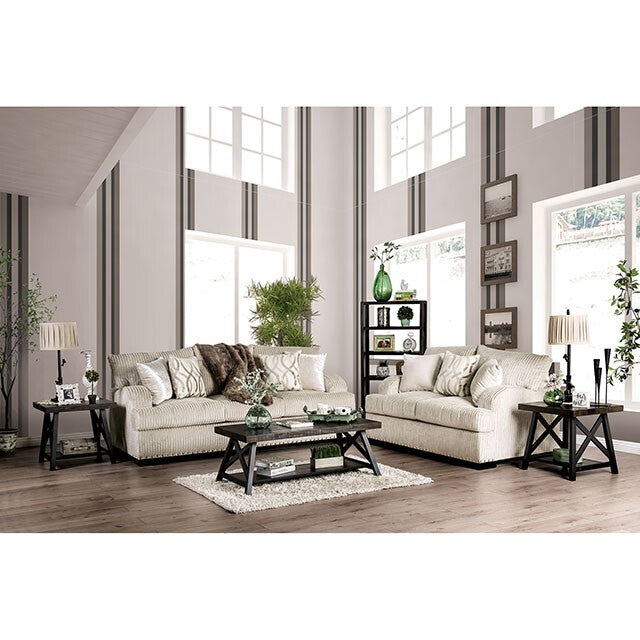  Furniture of America Zayla Stationary Fabric Sofa SM6223-SF IMAGE 2