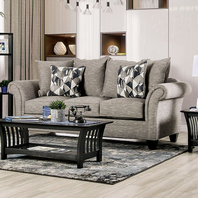  Furniture of America Shelly Stationary Fabric Sofa SM6224-SF IMAGE 1