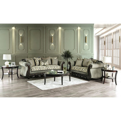  Furniture of America Justina Stationary Fabric Loveseat SM6422-LV IMAGE 2
