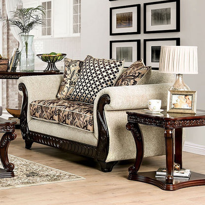  Furniture of America Caldiran Stationary Fabric Loveseat SM6426-LV IMAGE 1