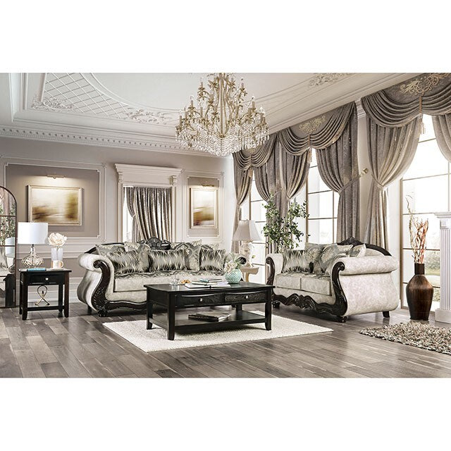  Furniture of America Clarice Stationary Fabric Sofa SM6434-SF IMAGE 2
