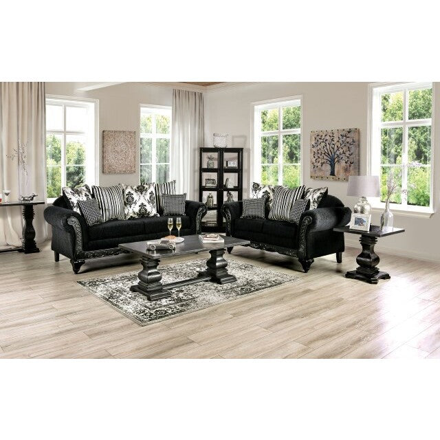  Furniture of America Luciano Stationary Fabric Sofa SM7746-SF IMAGE 2
