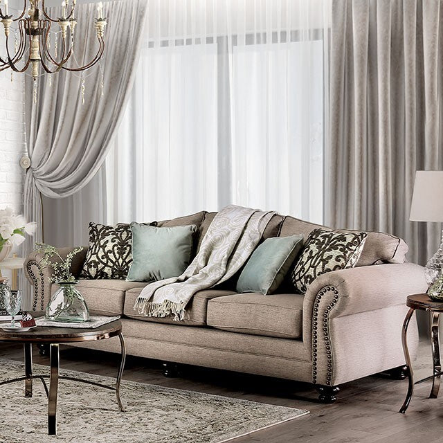  Furniture of America Jarauld Stationary Fabric Sofa SM8006-SF IMAGE 1