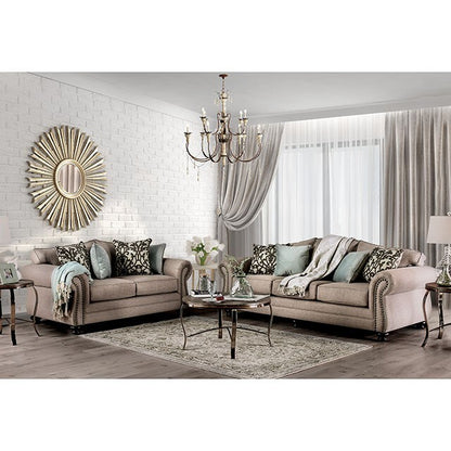  Furniture of America Jarauld Stationary Fabric Sofa SM8006-SF IMAGE 2
