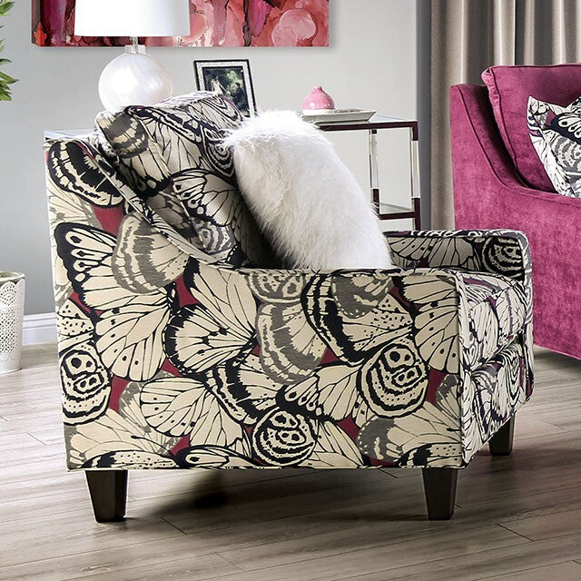  Furniture of America Jillian Stationary Fabric Chair SM8016-CH IMAGE 1