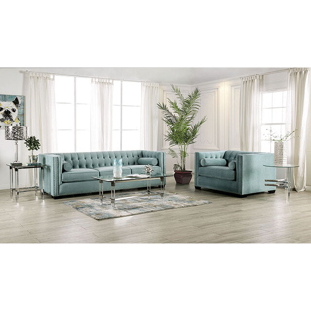  Furniture of America Elliot Stationary Fabric Sofa SM9117-SF IMAGE 2