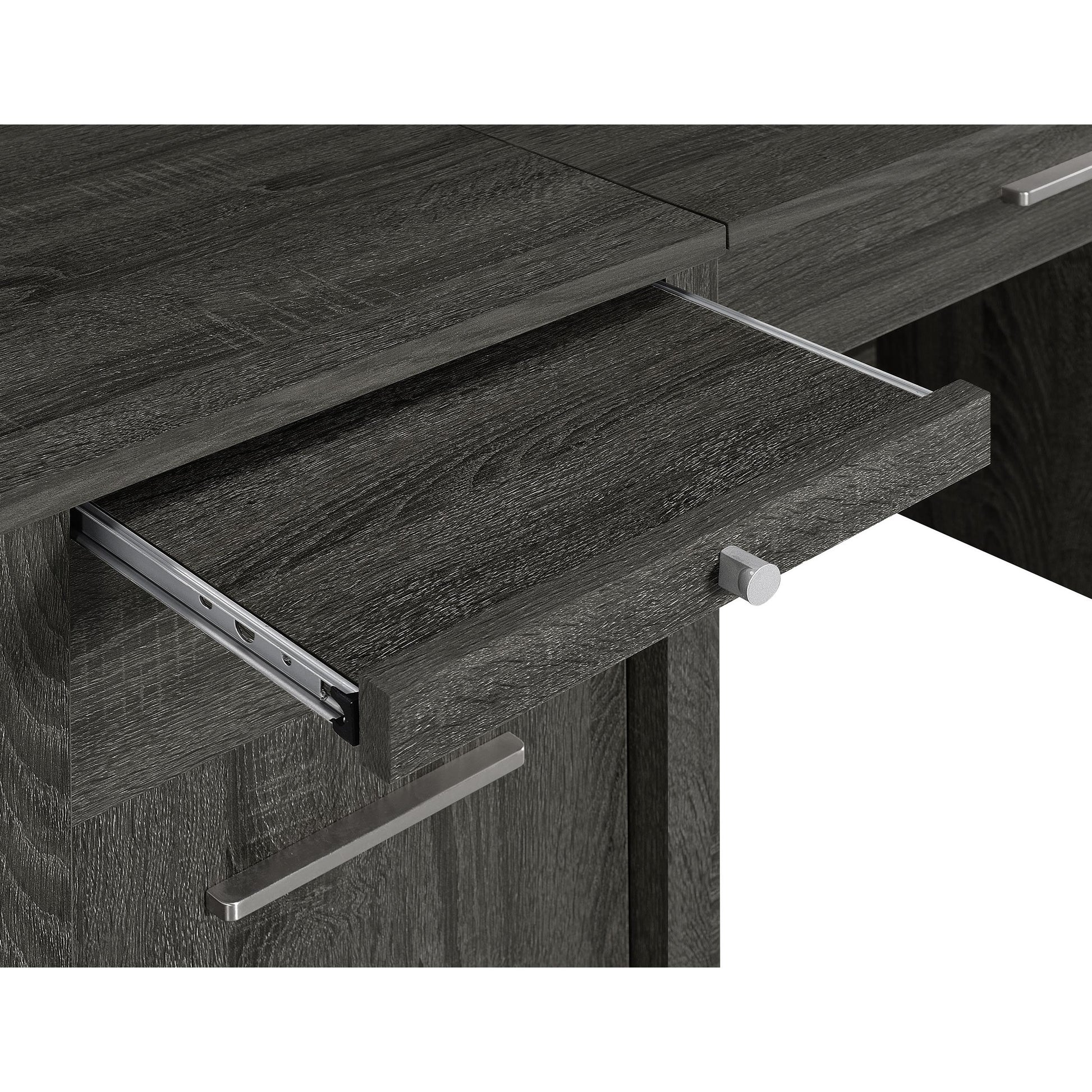  Coaster Furniture Dylan 801576 60-inch 4-Drawer Lift Top Office Desk - Weathered Grey IMAGE 14