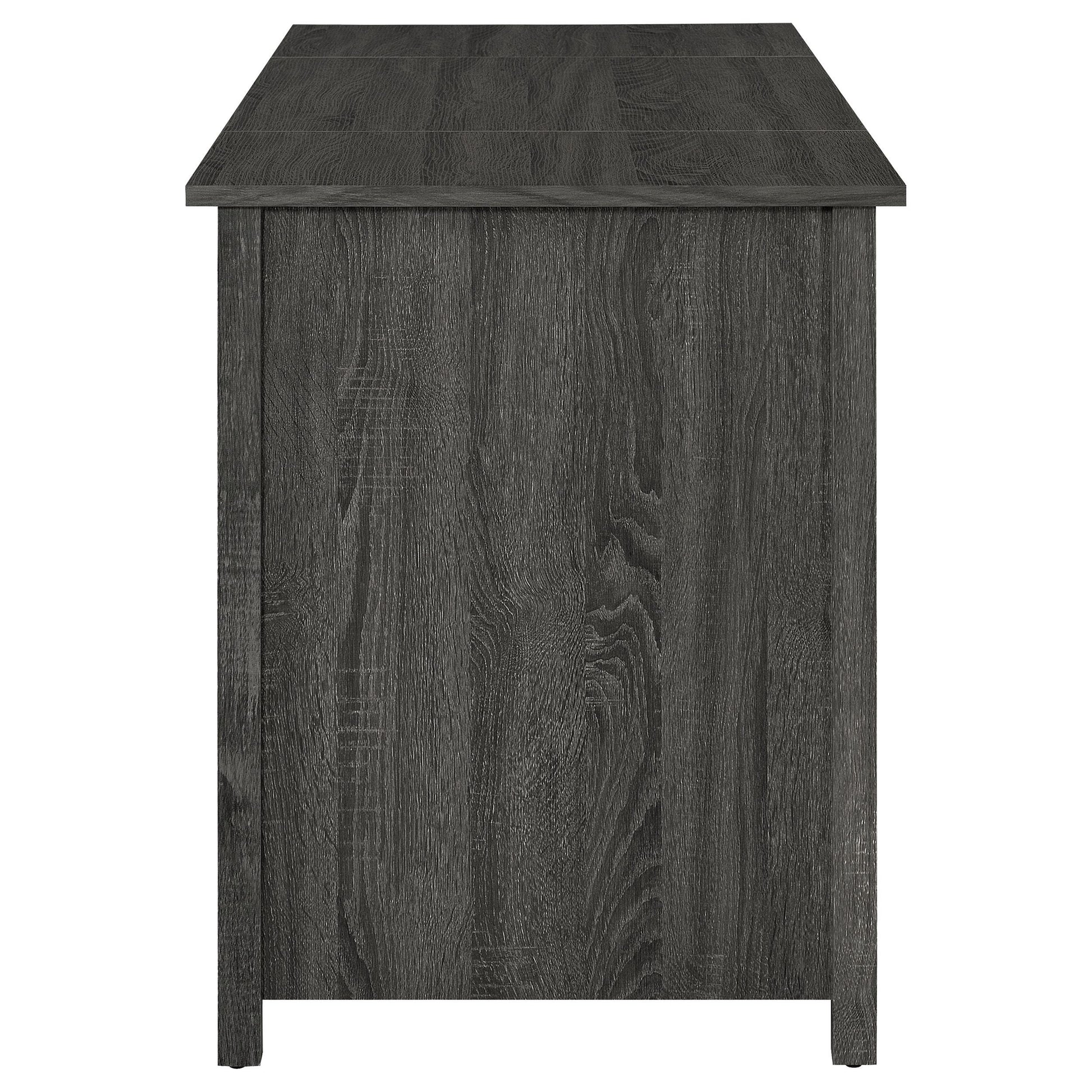  Coaster Furniture Dylan 801576 60-inch 4-Drawer Lift Top Office Desk - Weathered Grey IMAGE 4