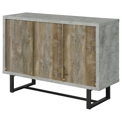 Coaster Furniture Abelardo 953565 3-Drawer Engineered Wood Cabinet - Weathered Oak IMAGE 4
