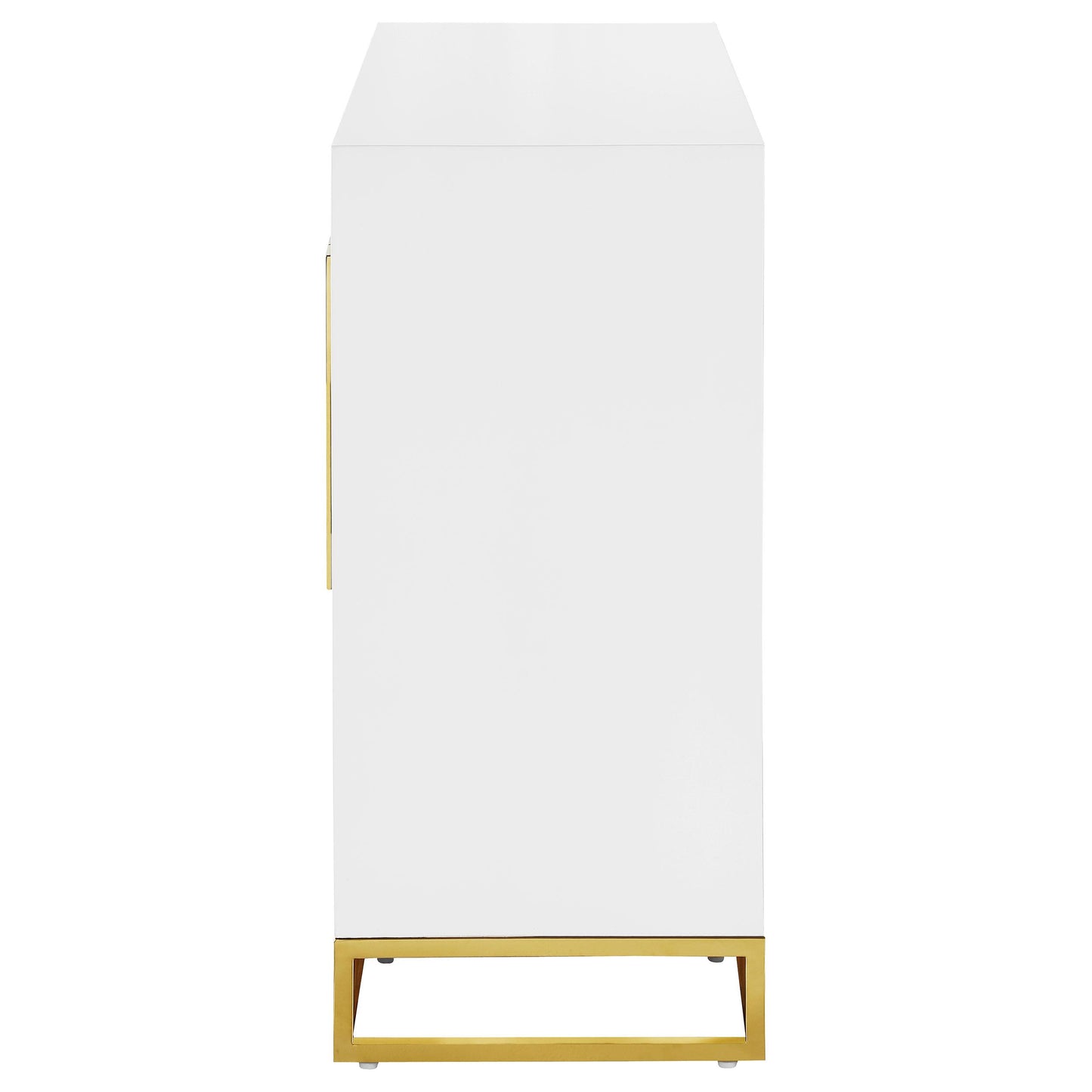 Coaster Furniture Elsa 959594 2-door Wood Storage Accent Cabinet - White and Gold IMAGE 5