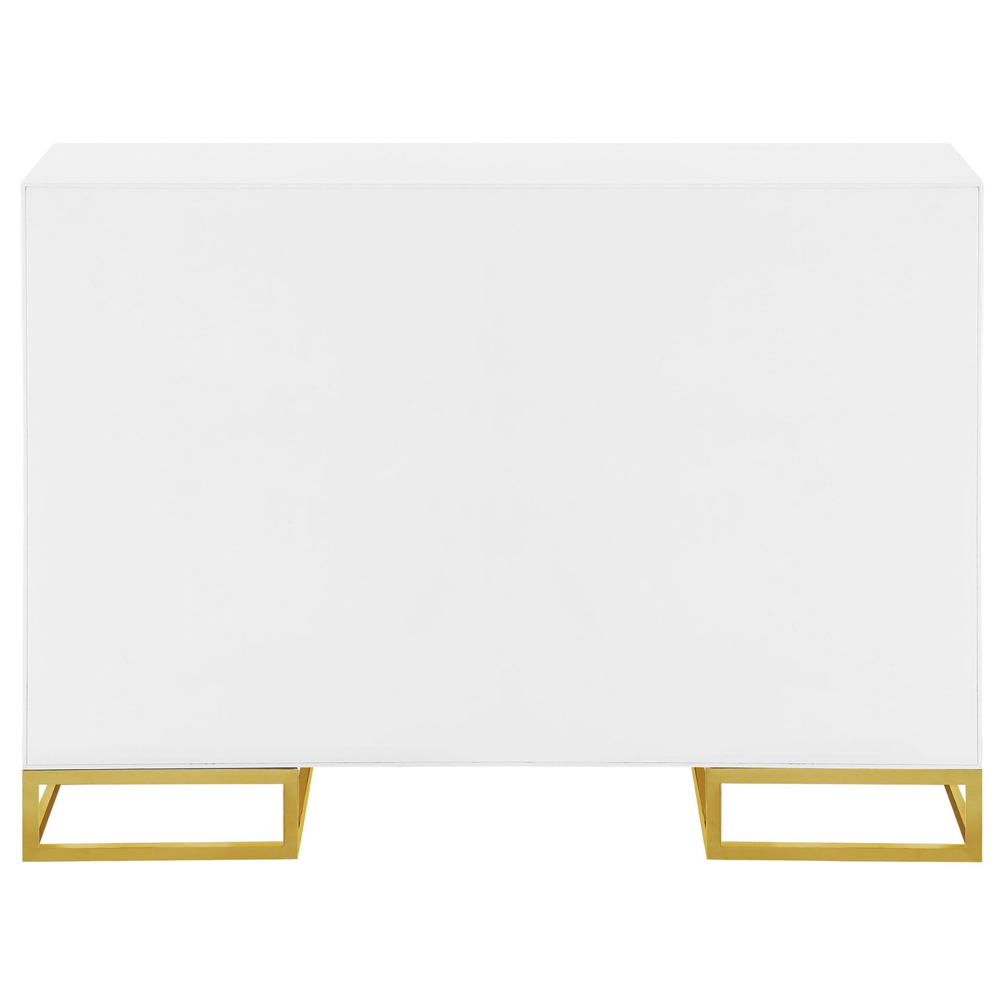 Coaster Furniture Elsa 959594 2-door Wood Storage Accent Cabinet - White and Gold IMAGE 7