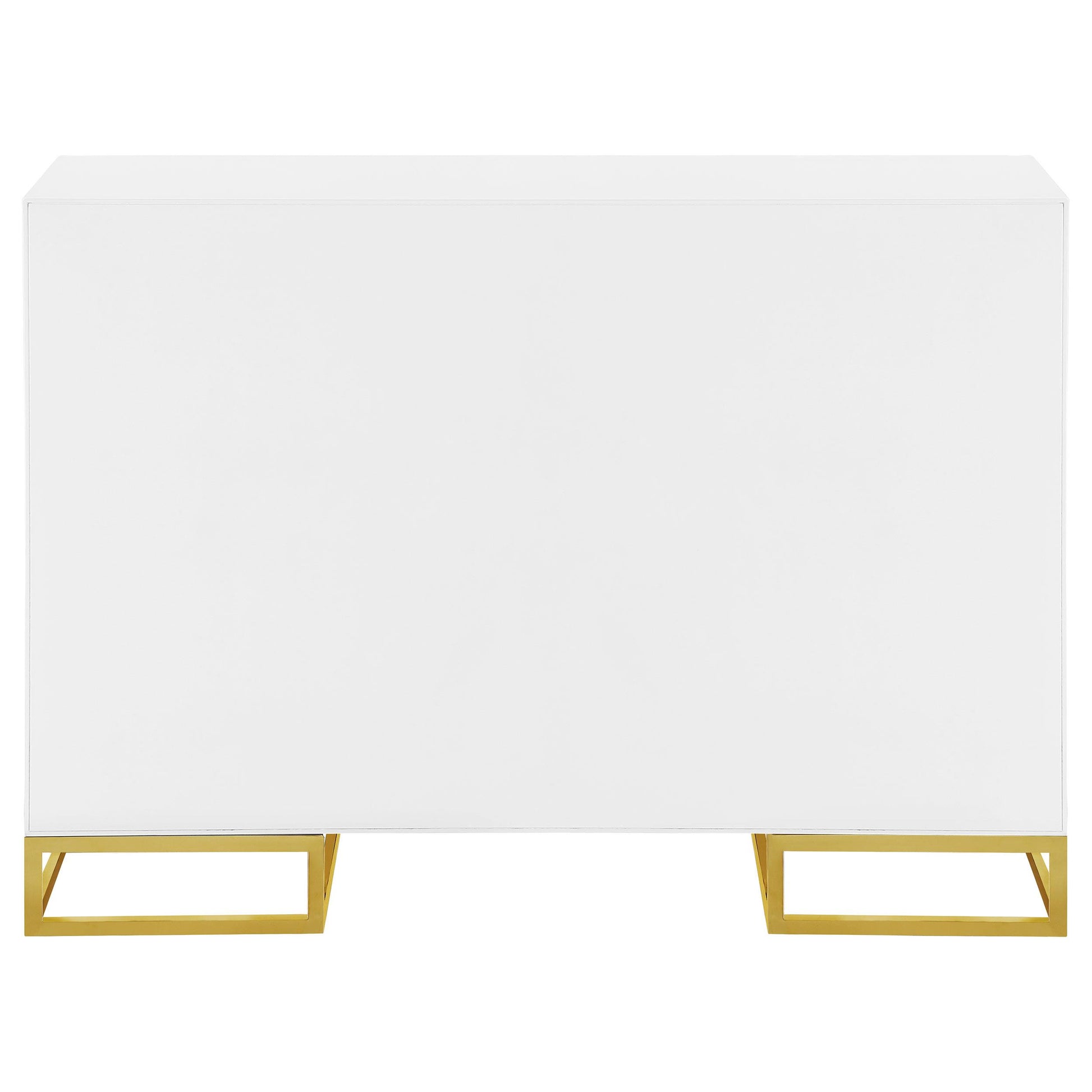 Coaster Furniture Elsa 959594 2-door Wood Storage Accent Cabinet - White and Gold IMAGE 7