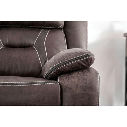  Furniture of America Flint Leather Look Recliner CM6565-CH IMAGE 4