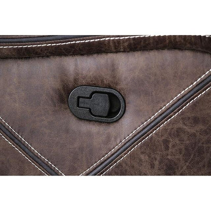  Furniture of America Flint Leather Look Recliner CM6565-CH IMAGE 6
