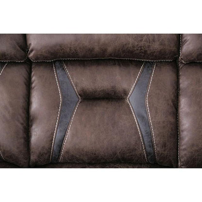  Furniture of America Flint Leather Look Recliner CM6565-CH IMAGE 7