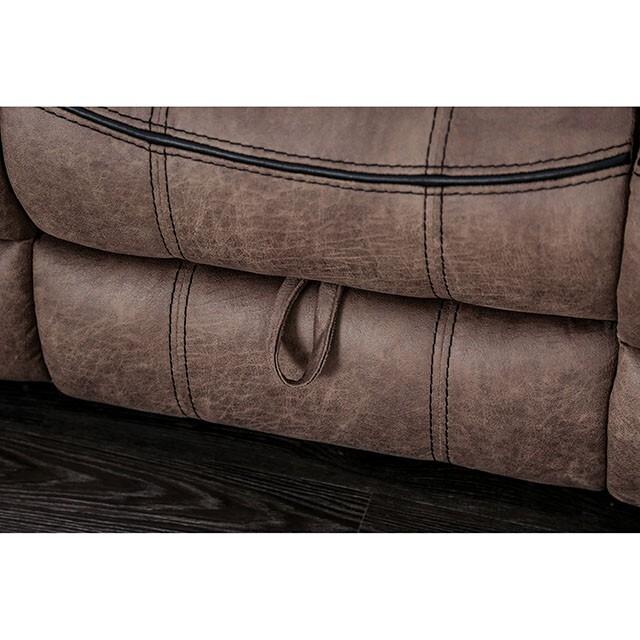  Furniture of America Celia Leather Look Recliner CM6583-CH IMAGE 4