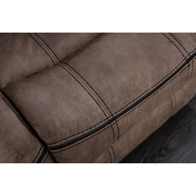  Furniture of America Celia Leather Look Recliner CM6583-CH IMAGE 5